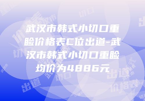 武汉市韩式小切口重睑价格表C位出道-武汉市韩式小切口重睑均价为4886元