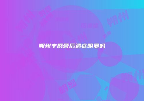朔州丰唇膏后遗症明显吗