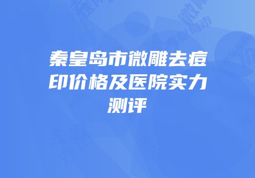 秦皇岛市微雕去痘印价格及医院实力测评