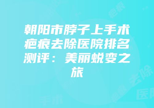 朝阳市脖子上手术疤痕去除医院排名测评：美丽蜕变之旅