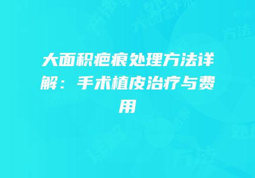 大面积疤痕处理方法详解：手术植皮治疗与费用