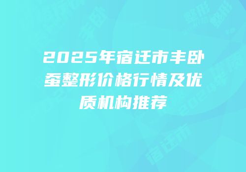 2025年宿迁市丰卧蚕整形价格行情及优质机构推荐