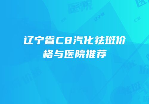 辽宁省C8汽化祛斑价格与医院推荐
