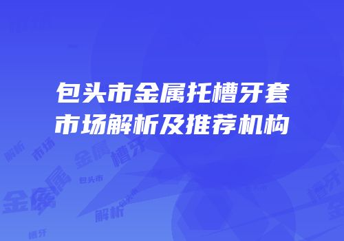 包头市金属托槽牙套市场解析及推荐机构
