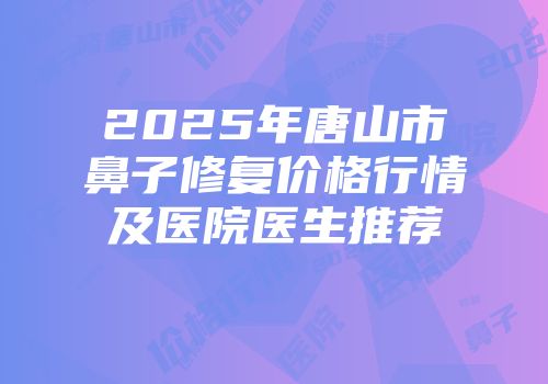 2025年唐山市鼻子修复价格行情及医院医生推荐