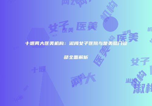 十堰两大医美机构：淑梅女子医院与楚美熙门诊部全面解析