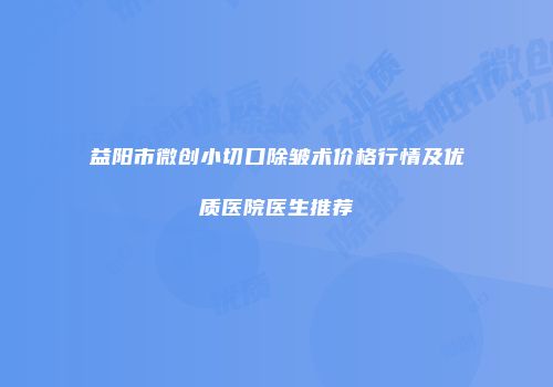 益阳市微创小切口除皱术价格行情及优质医院医生推荐