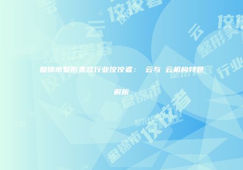 盘锦市整形美容行业佼佼者：琇云与璓云机构特色解析