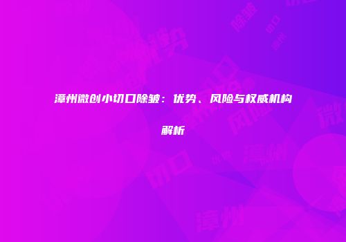 漳州微创小切口除皱：优势、风险与权威机构解析