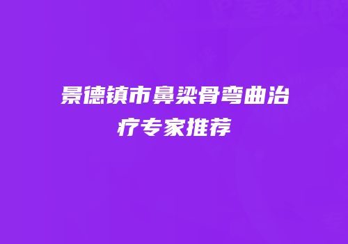 景德镇市鼻梁骨弯曲治疗专家推荐