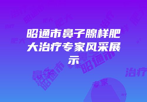 昭通市鼻子腺样肥大治疗专家风采展示
