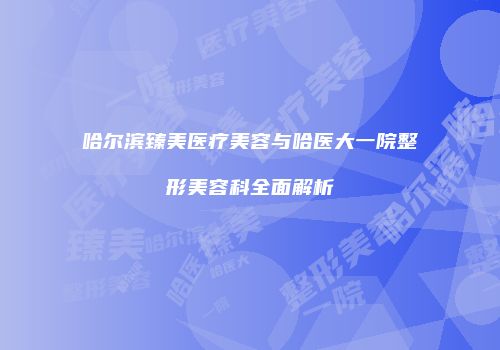 哈尔滨臻美医疗美容与哈医大一院整形美容科全面解析