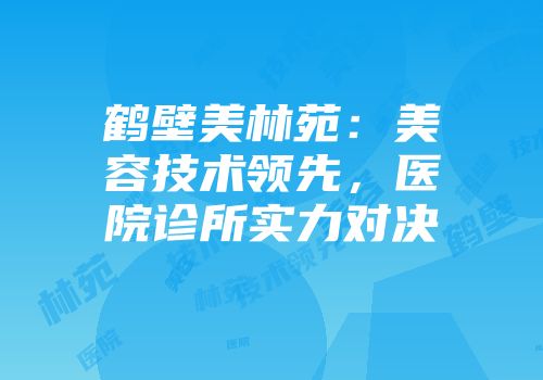 鹤壁美林苑：美容技术领先，医院诊所实力对决