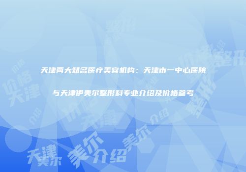 天津两大知名医疗美容机构：天津市一中心医院与天津伊美尔整形科专业介绍及价格参考