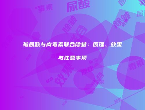 玻尿酸与肉毒素联合除皱：原理、效果与注意事项
