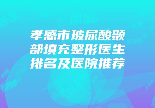 孝感市玻尿酸颞部填充整形医生排名及医院推荐
