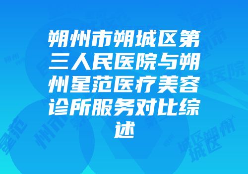 朔州市朔城区第三人民医院与朔州星范医疗美容诊所服务对比综述