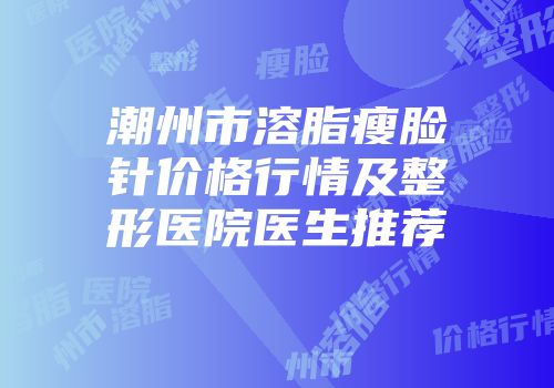 潮州市溶脂瘦脸针价格行情及整形医院医生推荐